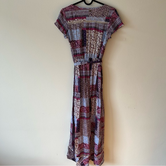 O’Neill Midi Patchwork Wrap Dress - Picture 4 of 5
